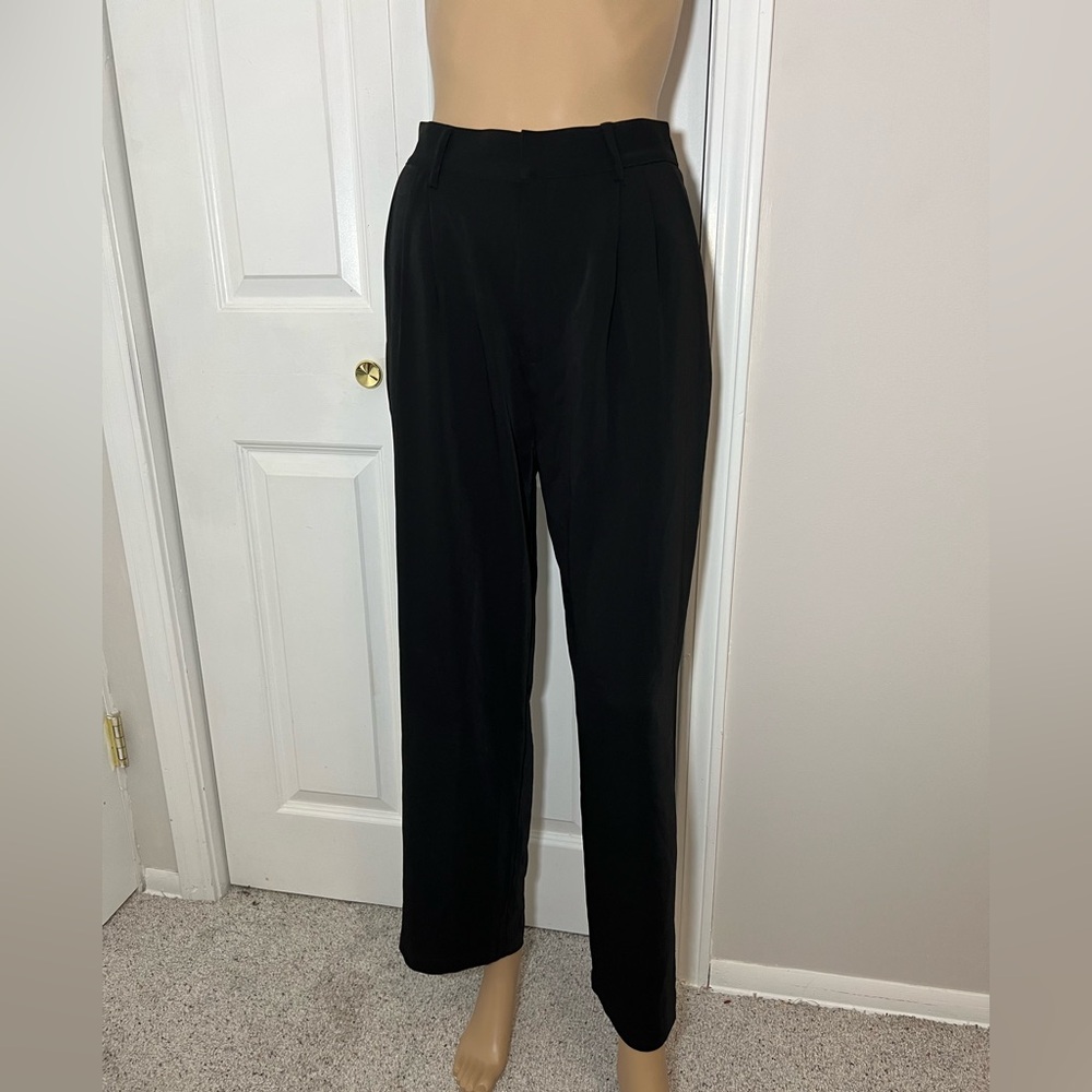 Tronjori Women High Waist Casual Straight Leg Dress Pants